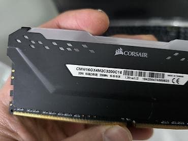 Оперативдик эс-тутум (RAM): Оперативдик эс-тутум, Колдонулган, Corsair, 16 ГБ, DDR4, 3200 МГц — 2