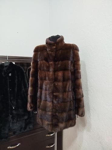 Шуба, Норка, По колено, Канада, С капюшоном, S at lalafo.kg Шуба, Норка, По колено, Канада, С капюшоном, S