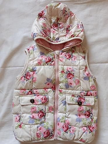 кыргыз кийимдери: Детский утеплённый жилет с капюшоном на 3-5 лет — 2
