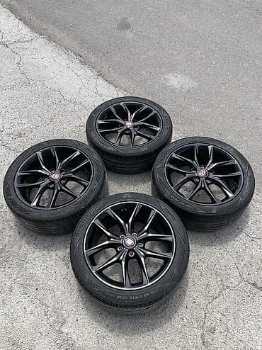 01: Литые Диски R 18 Hyundai, Комплект, отверстий - 5, Б/у — 3