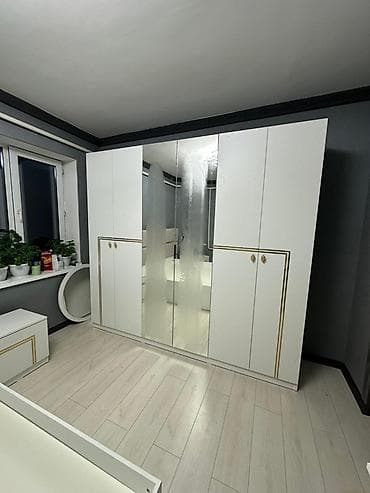 спальные гарнитуры готовые: Спальный гарнитур, Новый, Двуспальная кровать, Шкаф, Трюмо, Другая страна производитель, Бесплатная доставка, цвет - Белый — 2