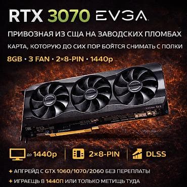 Видео карта, Колдонулган, GeForce RTX, 8 ГБ, ПК үчүн — 1