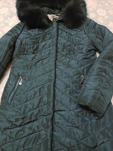 tech fleese: Пуховик, По колено, С капюшоном, Приталенная модель, Стеганый, XL — 4