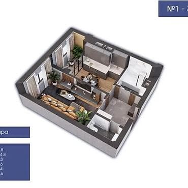 pro group: 1 комната, 40 м², Джал-15 Элитка, 3 этаж, Евроремонт — 6