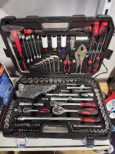 тиски: Набор ручного инструмента в прочном пластиковом кейсе LeederTools 144 — 1