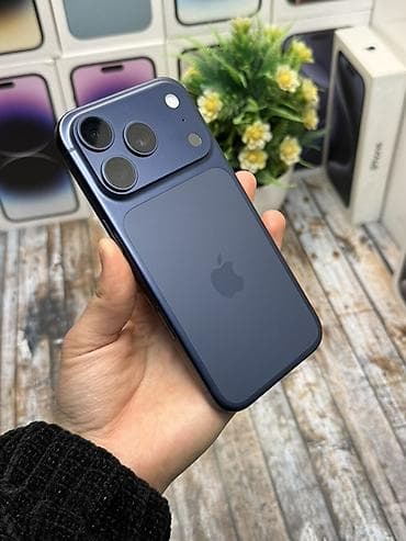 poko f6: IPhone 17 Pro, Новый, 256 ГБ, Синий, Зарядное устройство, Защитное стекло, Чехол, В рассрочку, 100 % — 1