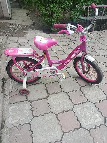 fixed gear: Детский велосипед, 2-колесный, 4 - 6 лет, Для девочки, Б/у — 1