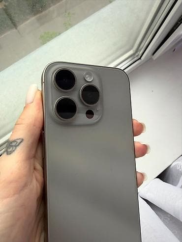 iphone хs max: IPhone 15 Pro, Б/у, 128 ГБ, Natural Titanium, Коробка, 82 % — 5