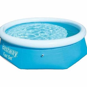 Спорт жана эс алуу: Надувной бассейн Bestway 57265 / 57008 Fast Set отличается простотой — 2