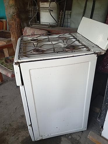 Газовая плита с духовым шкафом, классический белый корпус — 2