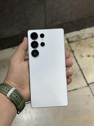 самсунг 7: Samsung Galaxy S25 Ultra, Б/у, 256 ГБ, цвет - Белый, 1 SIM, eSIM — 1