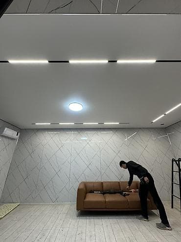 натижной потолок: Натяжной потолок Матовое Монтаж — 1