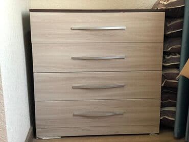 бу мебель продам: Комод для одежды, Б/у, Без зеркала, Другой материал, цвет - Бежевый, Коричневый, Платная доставка, Самовывоз — 2