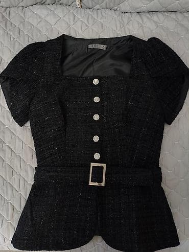 soft shell: Твидовый женский жакет-топ ADEM collection, размер S (40–42). - Цвет — 1