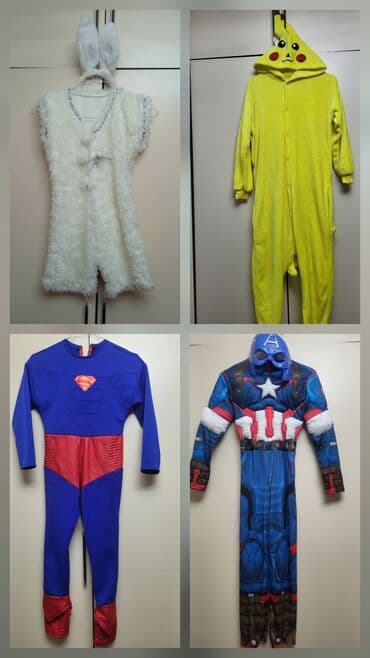 Детские карнавальные костюмы героев и персонажей: 1) Капитан Америка