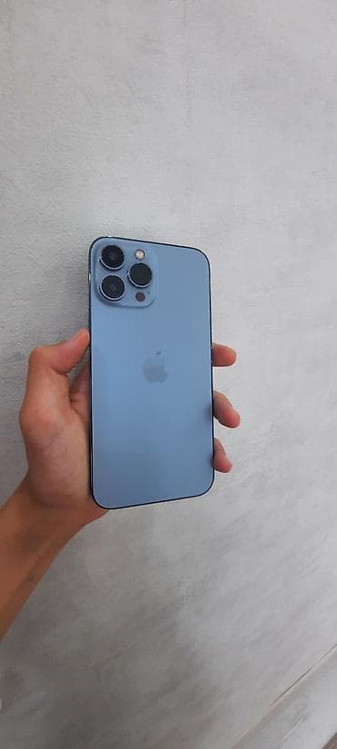 IPhone 13 Pro, Б/у, 256 ГБ, Sierra Blue, Чехол, 90 % — 2