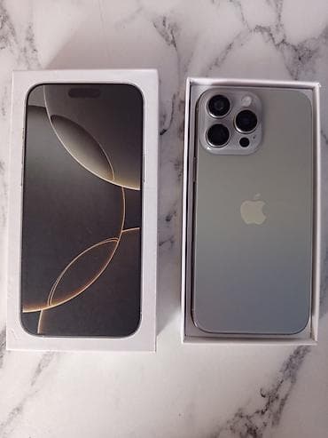iphone plus: IPhone 16 Pro Max, Б/у, 1 ТБ, Коробка — 1