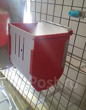 ящик пластик: Кормушка для кролика в клетку . Кормушка бункерная для кроликов, без — 4