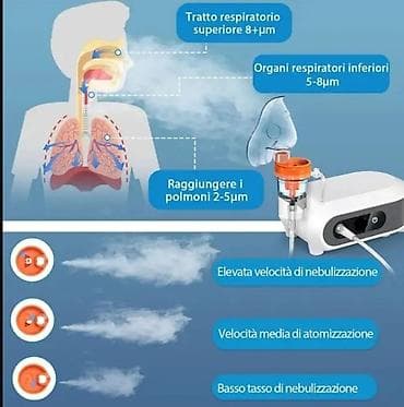 Ингаляторлор, небулайзерлер: Компрессорный небулайзер с LED‑дисплеем и таймером - Тихая работа — 2