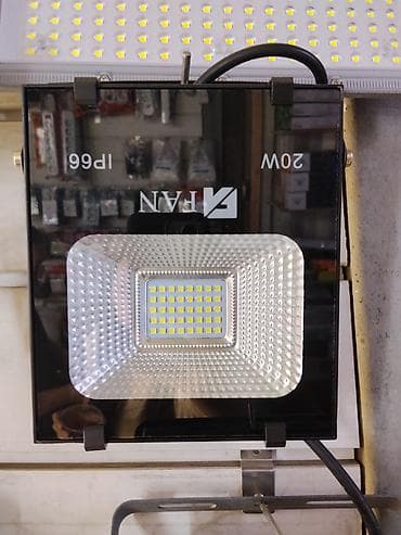led matrix panel: Светодиодный прожектор FAN, 20 Вт, IP66. - Мощность: 20 W - Степень — 1