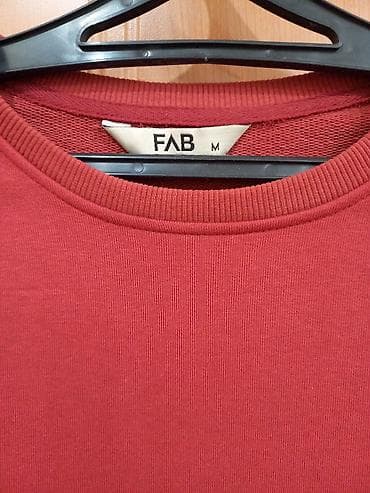 Личные вещи: Свитшот FAB, размер M. - Цвет: терракотово-красный (матовый, без — 2
