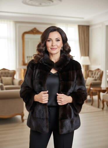 Шуба, Норка, Короткая модель, M