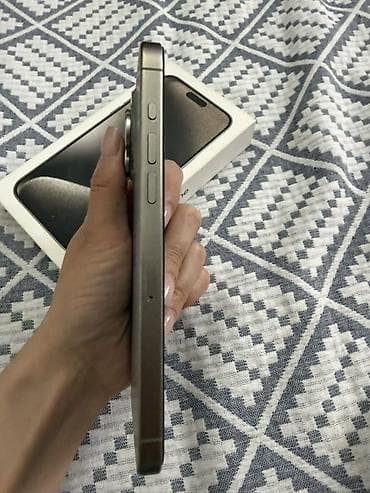 Техника жана электроника: IPhone 15 Pro Max, Колдонулган, 256 ГБ, Natural Titanium, Коргоочу айнек, Каптама, Куту, 79 % — 4