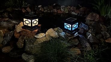 солнечный свет: Садовый солнечный светильник-квадрат для ландшафта и двора - Питание — 2