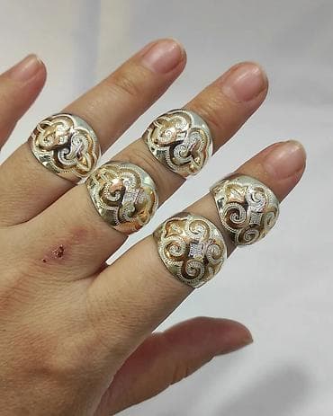 серебряное кольцо женское: Серебряное кольцо Серебро напыление золото 925 пробы Размеры имеются — 1