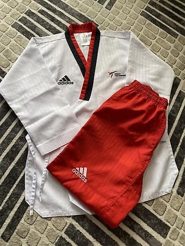 Форма для тхэквондо пхумсе Adidas (WT) размер: на рост 160см - at lalafo.kg Форма для тхэквондо пхумсе Adidas (WT) размер: на рост 160см -