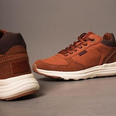 Босоножки, сандалии, шлепанцы: Высокие мужские кроссовки MUSTANG - Цвет: теплый коричневый (карамель) — 3