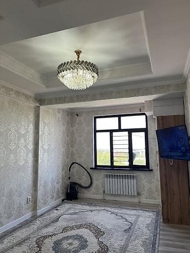 osh flat: 2 комнаты, 60 м², Городская больница №4 (ул. Айни) 4 этаж, Евроремонт — 3