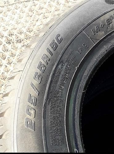 шыны бу: Шиналар 205 / 65 / R 15, All-season, Колдонулган, Комплект, Жүк ташуучу унаалар/Автобустар, Германия, GoodYear — 4