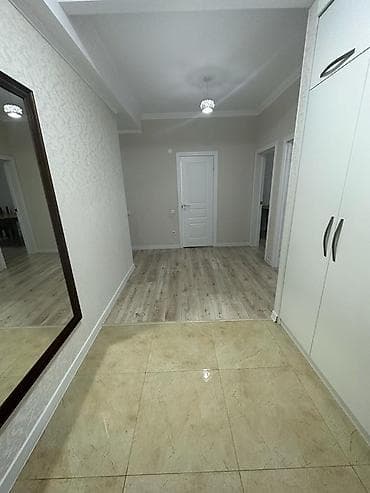 здаю квартиру аламедин 1: 70 м², 2 бөлмө, Брондолгон эшиктер, Балкон айнектелген, Видео байкоо — 3