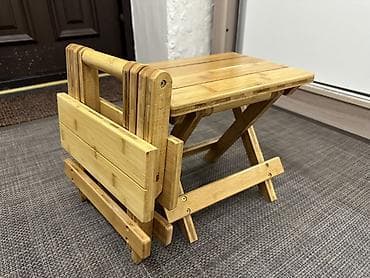 Полки, стеллажи: Табуретка, Другой материал, Раскладной — 3