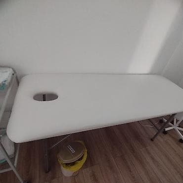 12 мик: Складной массажный стол с отверстием для лица. - Размеры: стандартная — 1