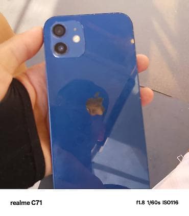 redmi 8 t: IPhone 12, Б/у, 64 ГБ, Синий, Чехол, 88 % — 1