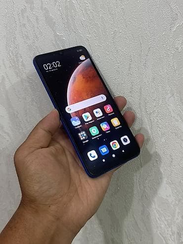 парные часы: Redmi, Redmi 9A, Б/у, 32 ГБ, цвет - Синий, 2 SIM — 2