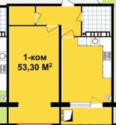 продаю квартиру в аалам сити: 1 комната, 53 м², Элитка, 6 этаж, ПСО (под самоотделку) — 2