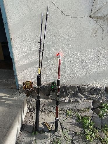 гарпун для рыбалки в бишкеке: Набор для рыбалки: 2 телескопические спиннинги с безынерционными — 7