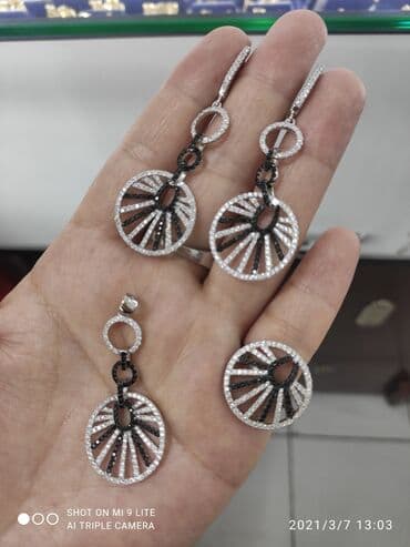 набор пандора: Очень красивый Набор Серебро 925 пробы Дизайн Италия Камни фианиты — 2