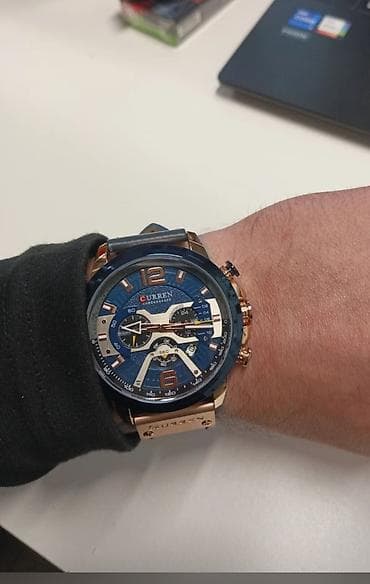 Классические часы часы, Curren, Китай, Мужские, Б/у