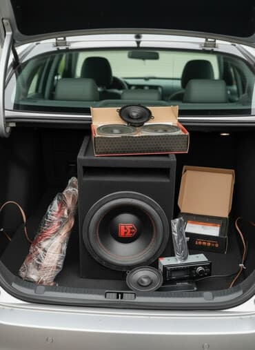 Комплект автозвука “под ключ” Состав: - Сабвуфер в корпусе