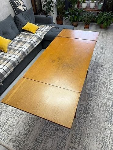 обеденный стол трансформер: Стол трансформер Для кухни, Раскладной стол, Длина, см: 110 на 70 см, цвет - Коричневый — 1