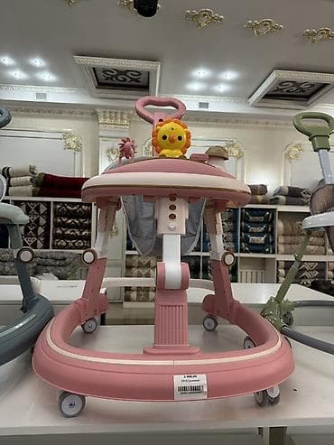 коляска прогулка: Детские ходунки с игровой панелью - Модель с широкой устойчивой базой — 3