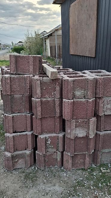 Бетонные декоративные блоки для заборов/столбов 110 штук - Тип