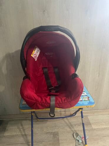срочно продаю в связи с переездом: Автокресло, цвет - Красный, Б/у — 2
