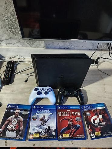 купить плейстейшен 5: Ps4 slim 1tb полный комплект 1 оригинальный джойстик 1 китайский 4 — 2
