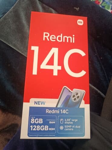 дил азык 4 класс электронный китеп: Redmi, Redmi 14C, Б/у, 128 ГБ, цвет - Черный, 2 SIM — 3