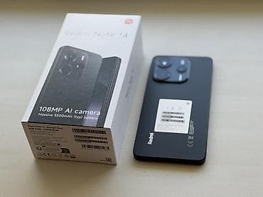 Redmi, Redmi Note 14, Б/у, 128 ГБ, цвет - Черный, 2 SIM